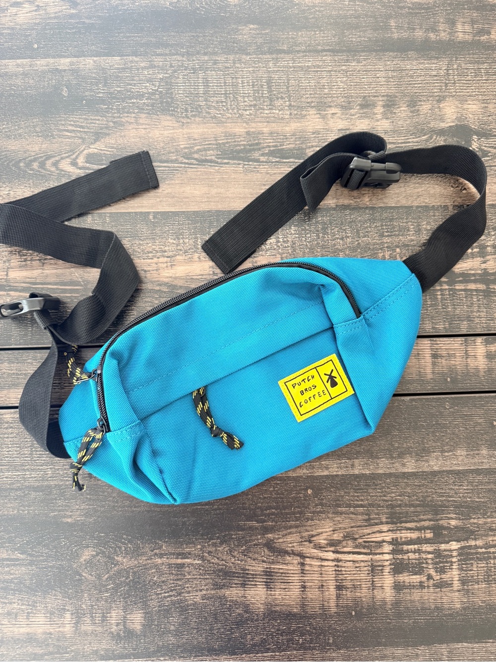Dutch Bros Teal Crossbody Waist Bag/ Fanny pack